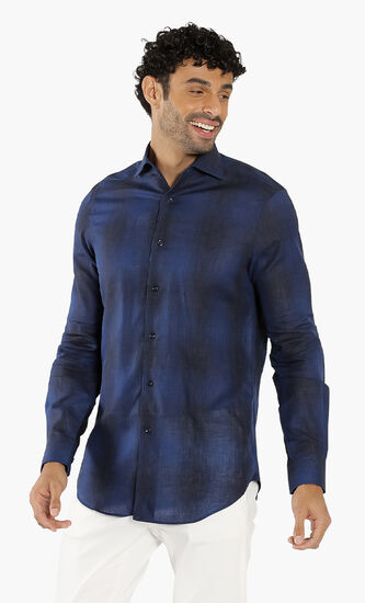 Blend Linen Long Sleeves Shirt
