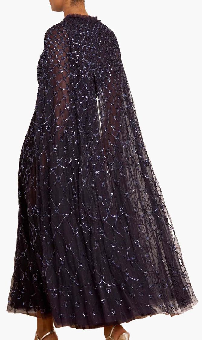 Heart Lattice Ankle Gown