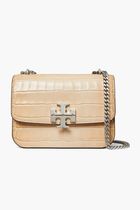 ELEANOR CROC EMBOSSED SMALL CONVERTIBLE SHOULDER BAG