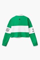 Cropped Polo with Patches and Prints