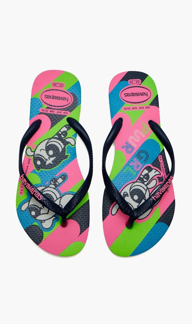Slim Powerpuff Girls Flip Flops