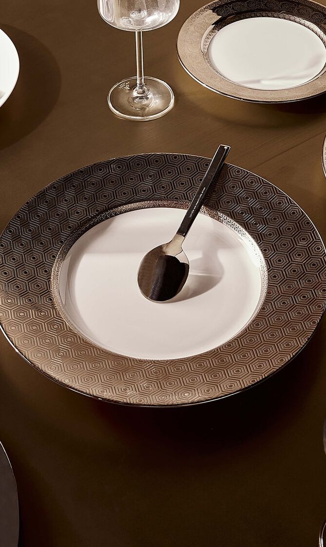 Divine Service Plate Round Silver 32cm