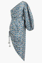 DRAPED ONE SHOULDER DRESS