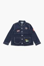Embroidered Logo Denim Jacket