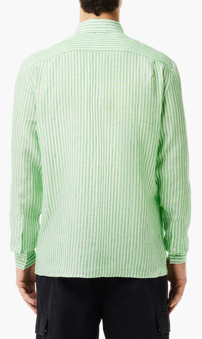 Regular Fit Striped Linen Shirt