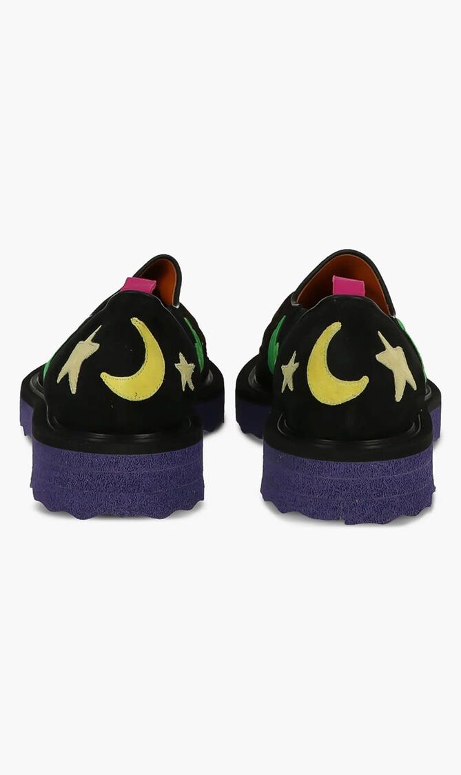 Sponge Platform Leather Texan Black Gree