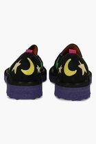 Sponge Platform Leather Texan Black Gree Sponge Platform Leather Texan Black Gree