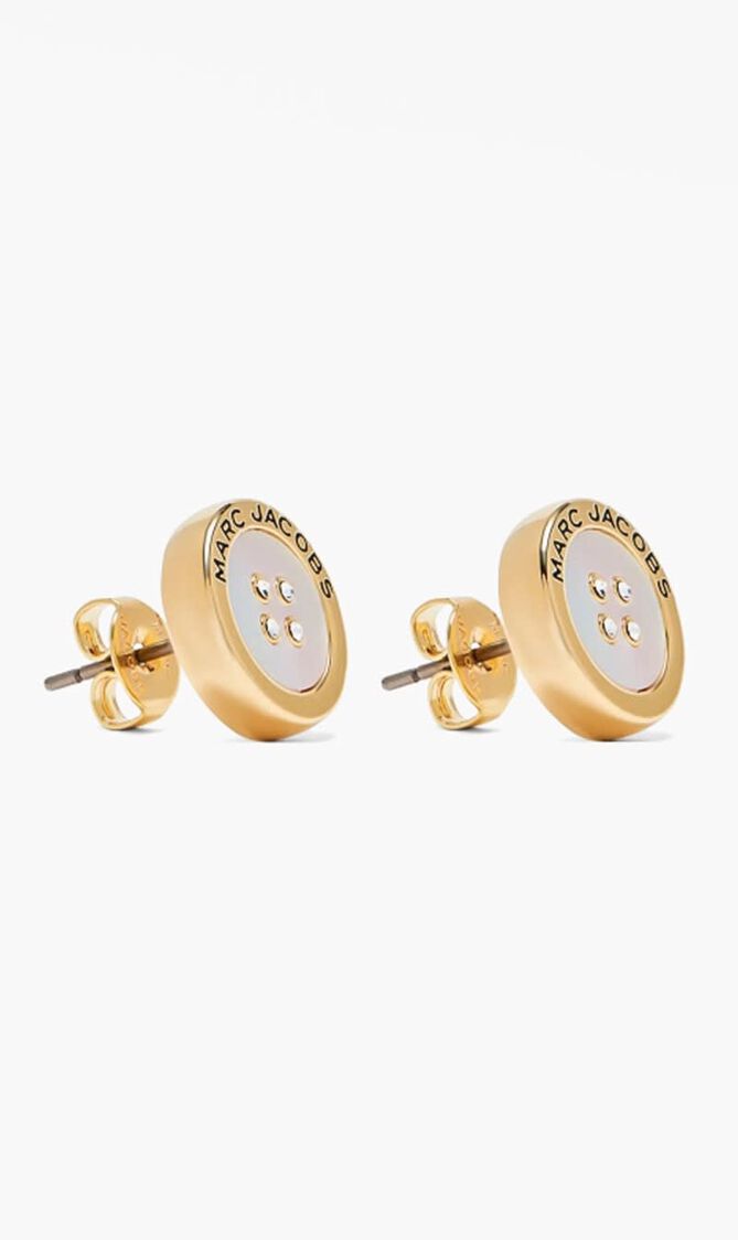 Button Stud Earrings