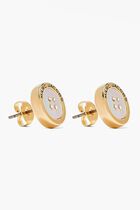 Button Stud Earrings