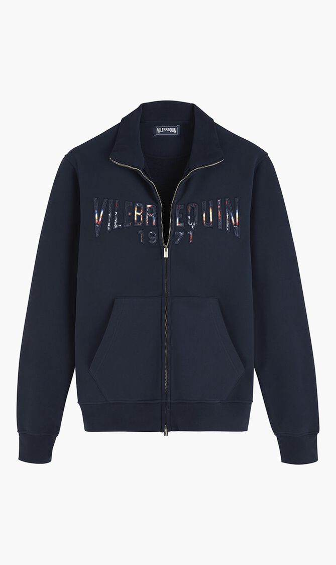 Cotton Front Zip Sweatshirt