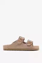 SUEDE BIO SANDAL WITH PLASTIC