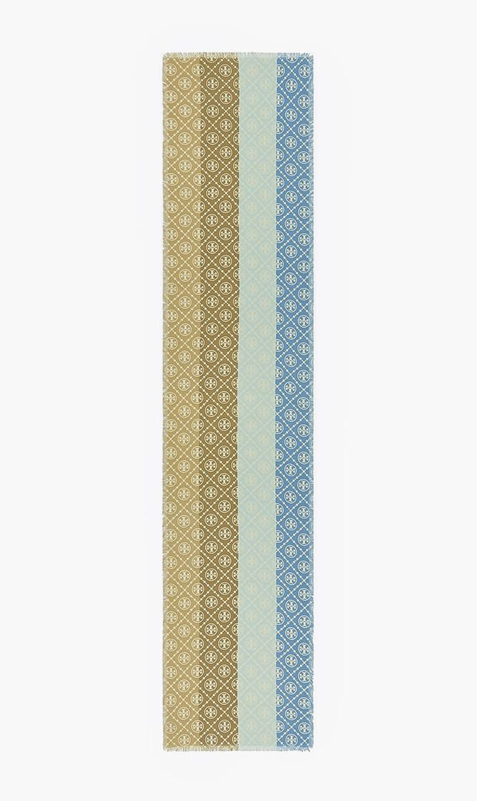 T MONOGRAM MULTI STRIPE OBLONG