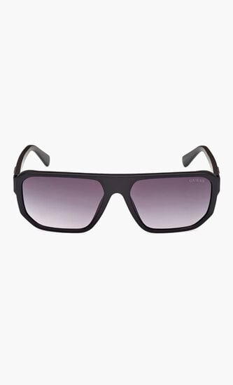 INJECTED SUN GLASSES M MATTE BLACK GRADIENT SMOKE