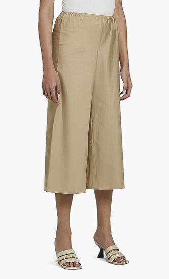 Poplin Culotte Pants