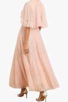 Scatter Dot Short Cape Ankle Gown