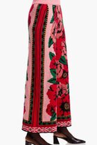 Flower Tapestry Sweater Pants