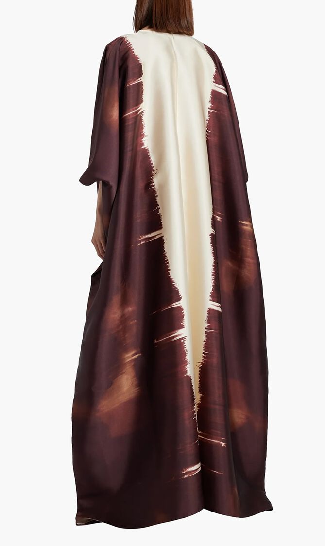 Painted Open Kimono And Dress Set