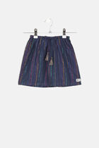 Lurex Stripes Straight Skirt
