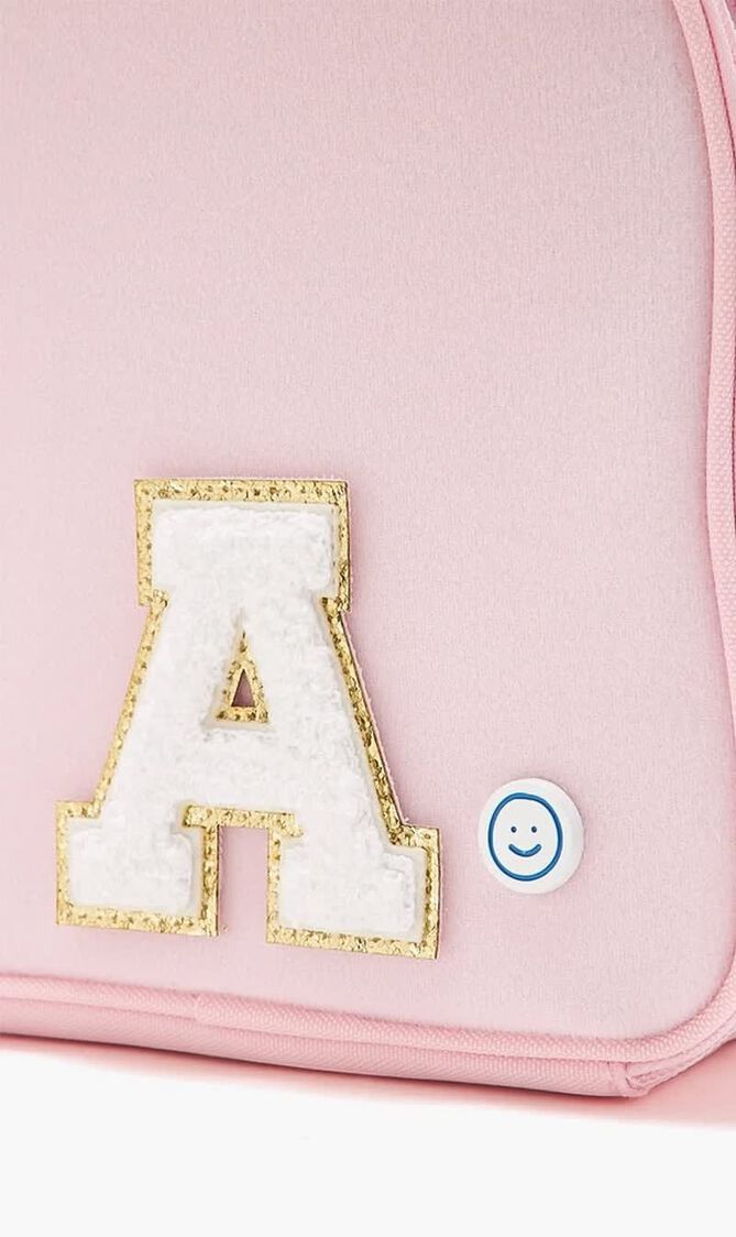 3 CHENILLE SPARKLE LETTER PATCHES WHITE