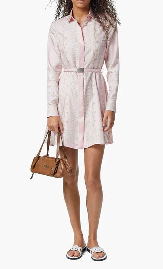 DRESS VERSACE TREASURE FOULARD ON SILK TWILL