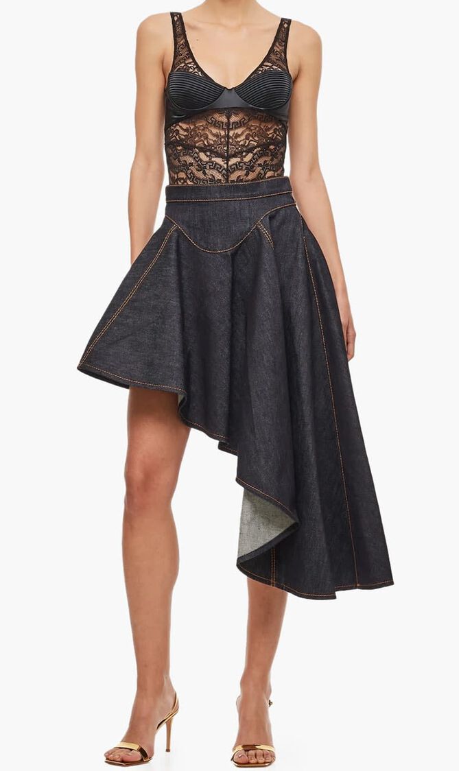 UNDERWEAR ROBE LACE GREKA SAKAE + SATIN STRETCH MICRODOLLY