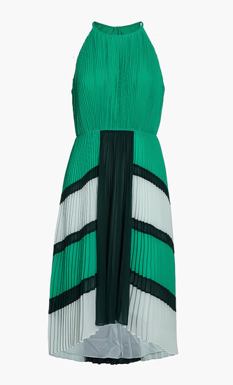 DIP Hem Pleated Dress