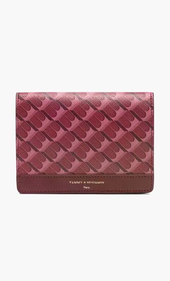 Monogram-pattern Passport Holder