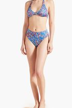 Carpaces Multicolored Round Neckline Bikini Top