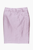 Plain Cotton-Blend Skirt