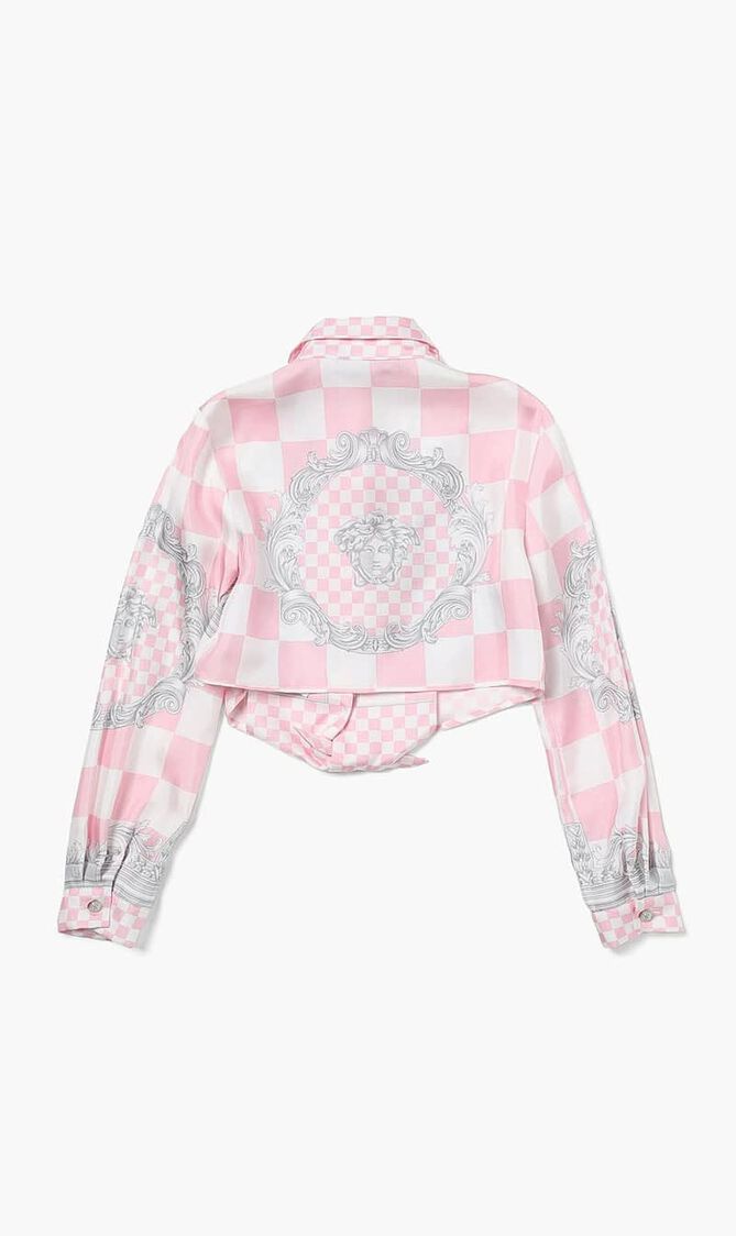 INFORMAL SHIRT CONTRAST MEDUSA SILK TWILL KIDS