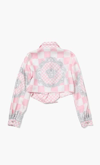 INFORMAL SHIRT CONTRAST MEDUSA SILK TWILL KIDS