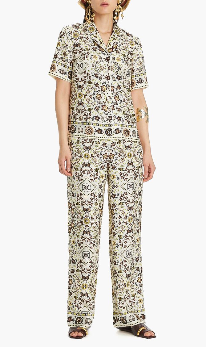 Printed Silk Pant