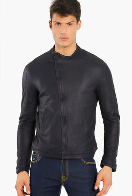 Perforated Leather Jacket