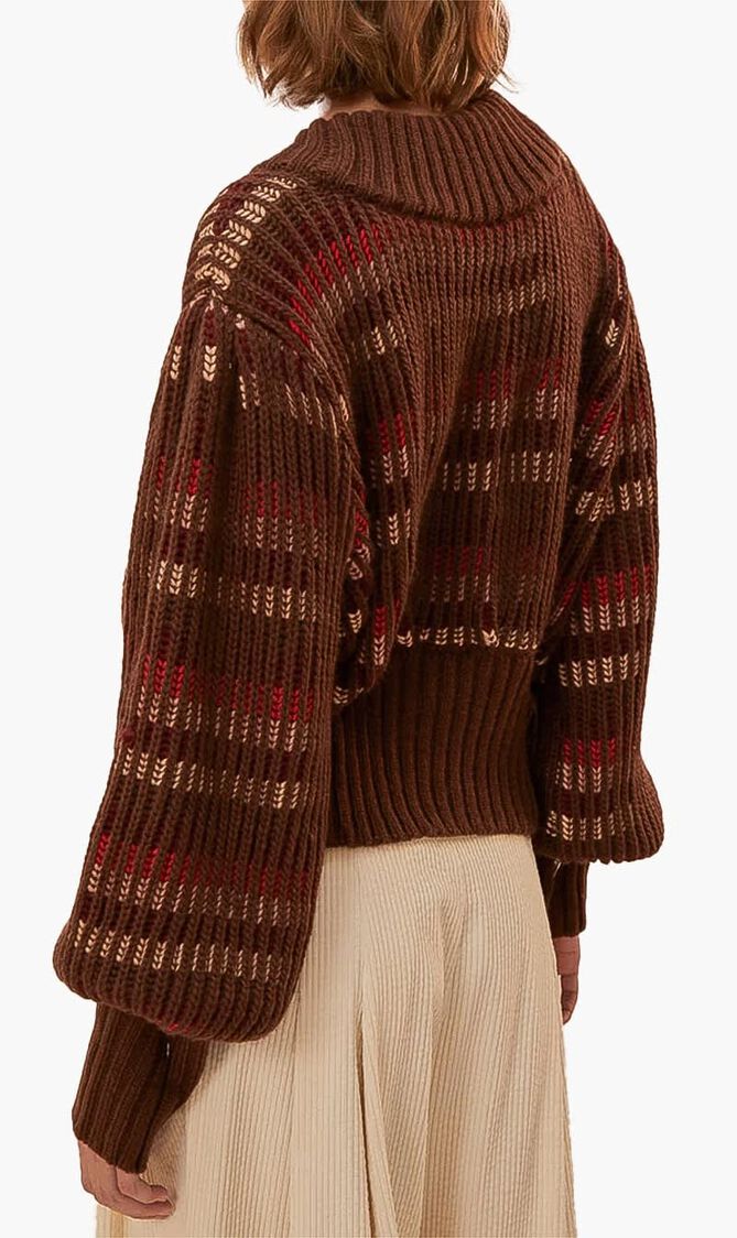 Stripe Knit Cardigan