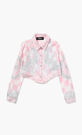 INFORMAL SHIRT CONTRAST MEDUSA SILK TWILL KIDS