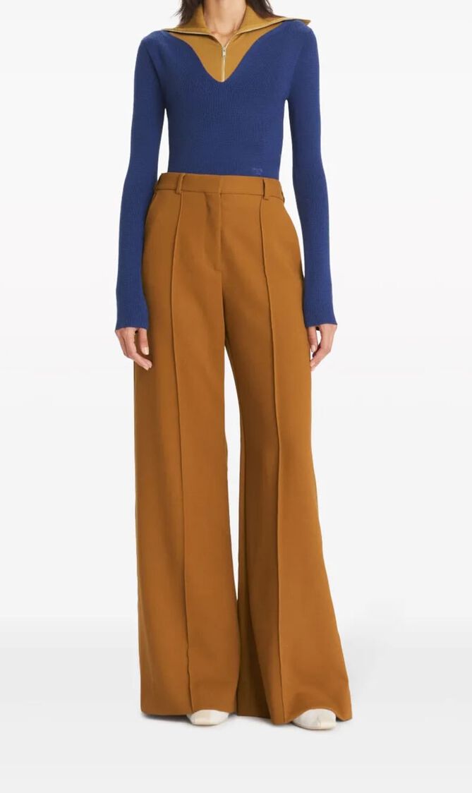Wide Leg Wool Pant