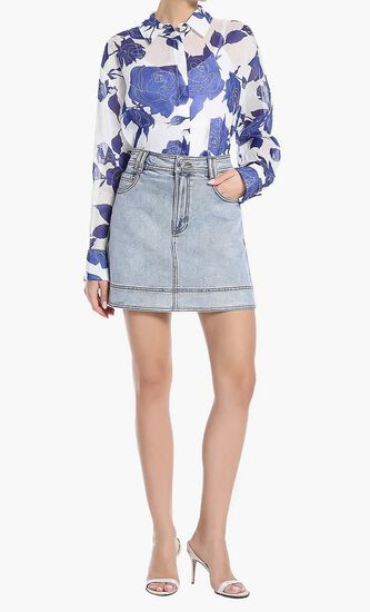 EMBRACE DENIM MINI SKIRT