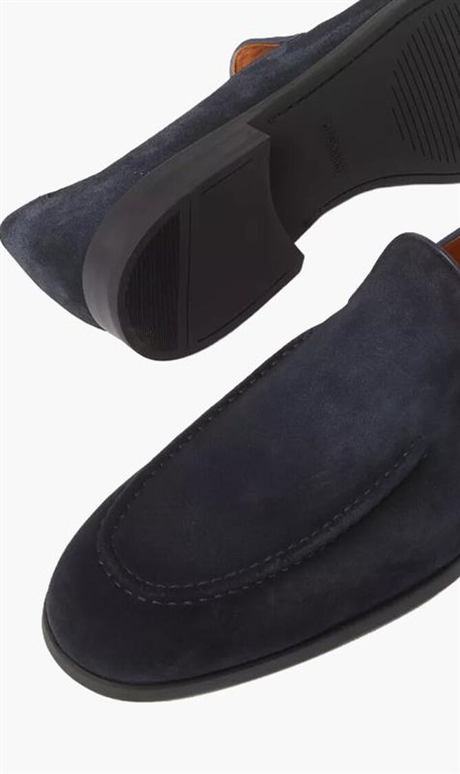 Alligator Effect Leather Loafers