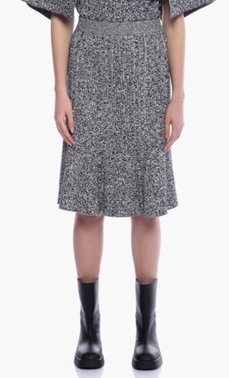 Mouline Rib Knit Skirt
