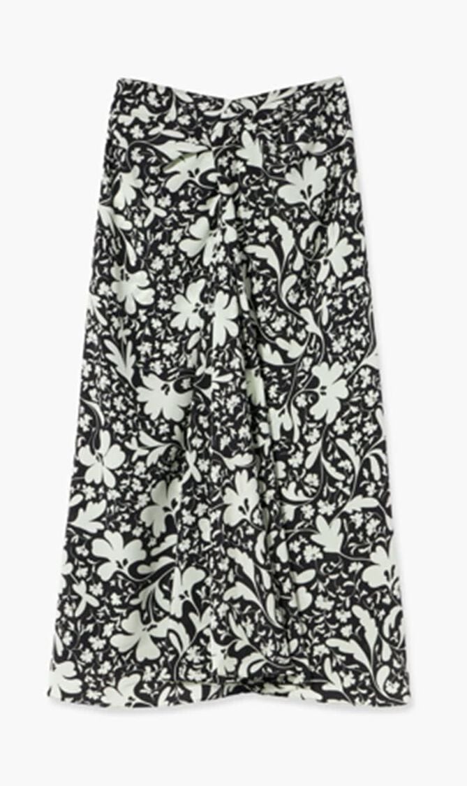 FOREST FLOOR FLOWER PRINT SKIR