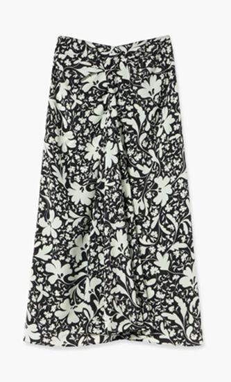 FOREST FLOOR FLOWER PRINT SKIR