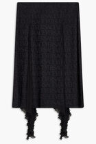 SKIRT JACQUARD SATIN FABRIC VERSACE ALLOVER LOGO SKIRT JACQUARD SATIN FABRIC VERSACE ALLOVER LOGO