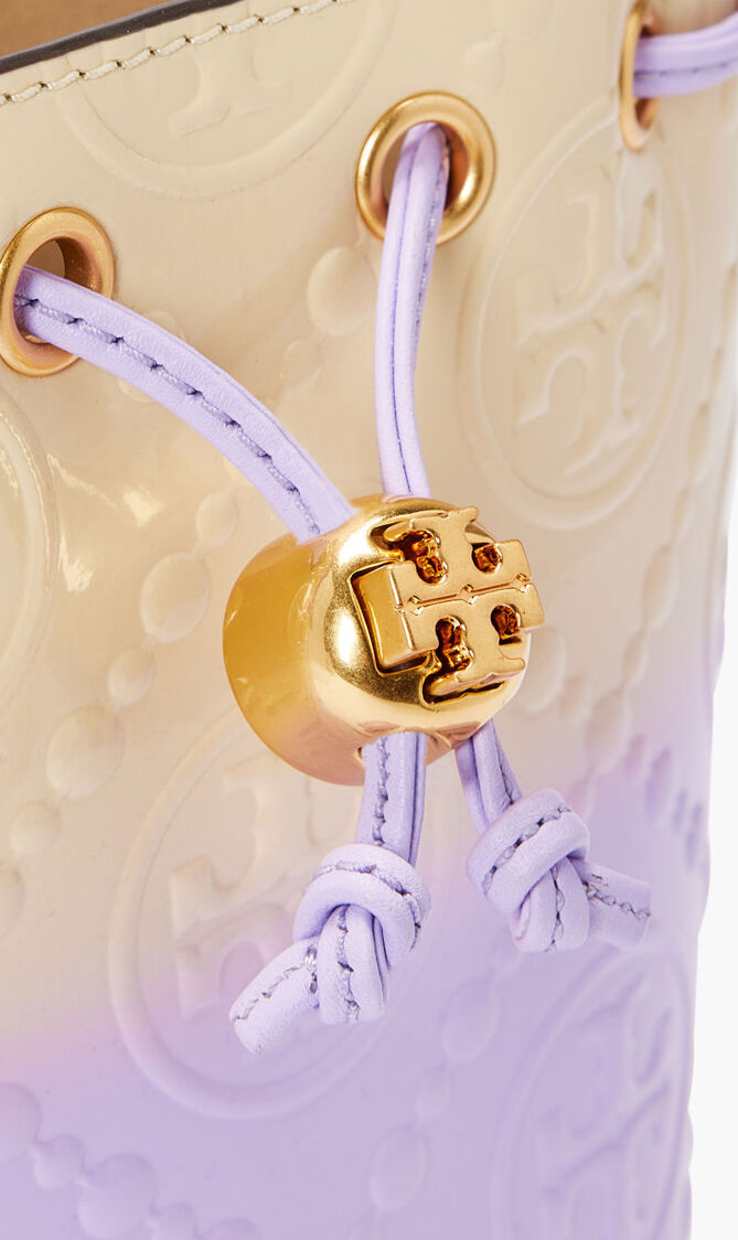 T MONOGRAM DIP DYE MINI BUCKET BAG