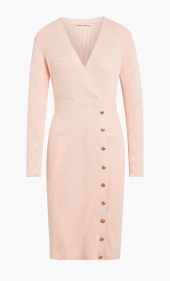 Front Button Sweater Dress
