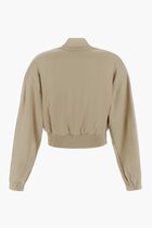 CONDENCED CROP TRACKJKT OYSTER WHITE NO