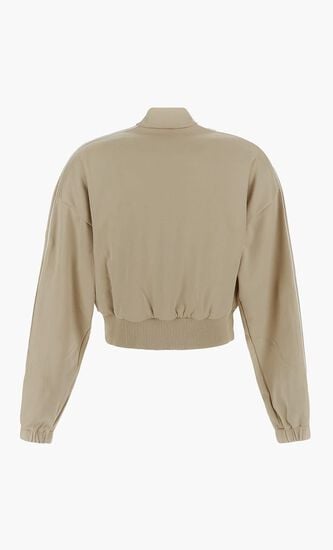 CONDENCED CROP TRACKJKT OYSTER WHITE NO