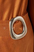 EL VIENTO SATIN KAFTAN OCHRE