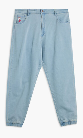 KNITTED DENIM JOGGER