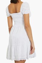 Eyelets Midi Dress