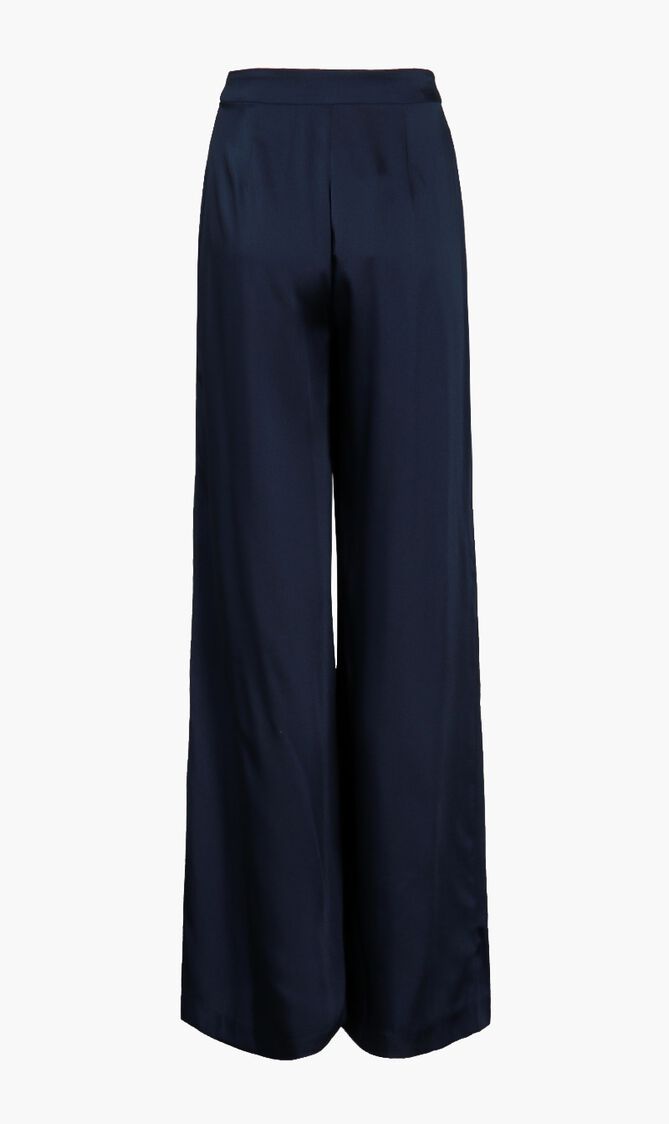 Satin Wide Leg Trousers